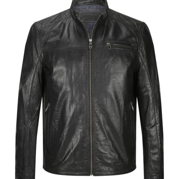 Marco Leather Jacket - Black