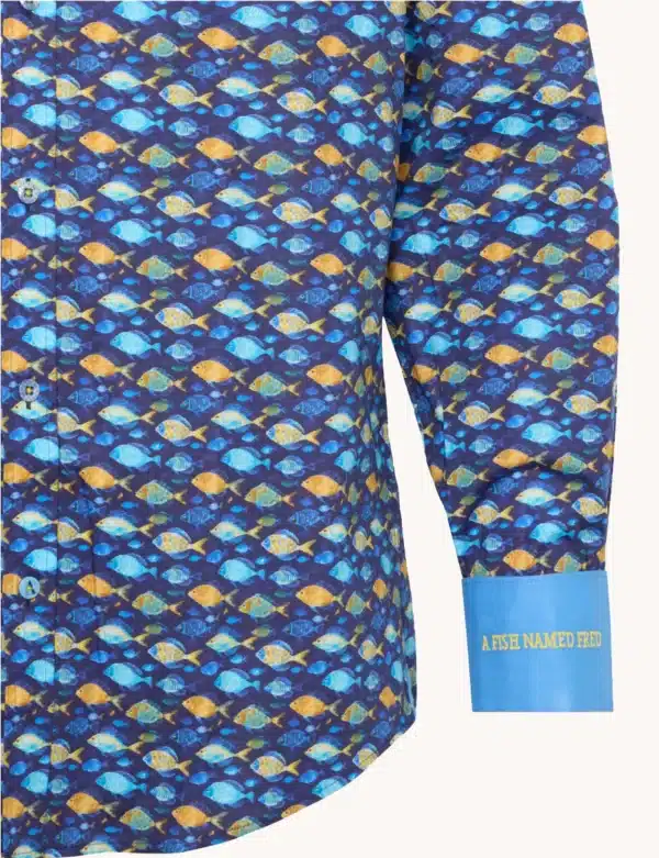 A Fish Named Fred - Shirt - Fish - Navy - Image 2