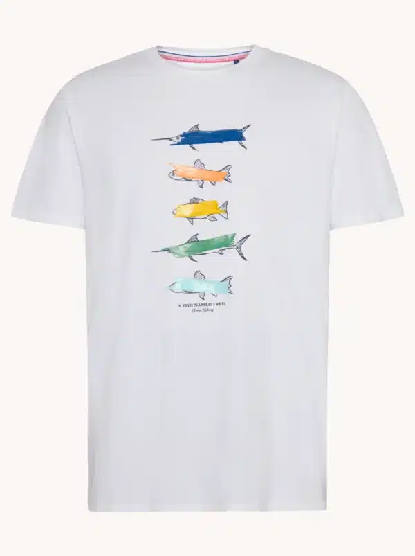 A Fish Named Fred - T-Shirt - Fish - Off white