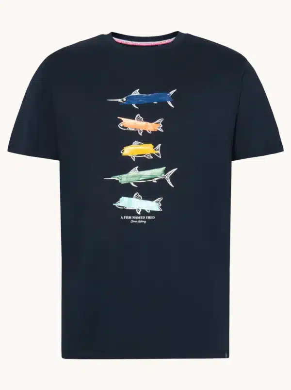 A Fish Named Fred - T-Shirt - Fish - Navy