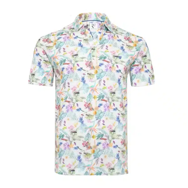 R2 Amsterdam - Floral Print Polo