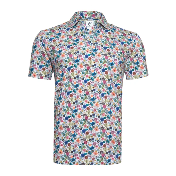 R2 Amsterdam - Light Floral Polo