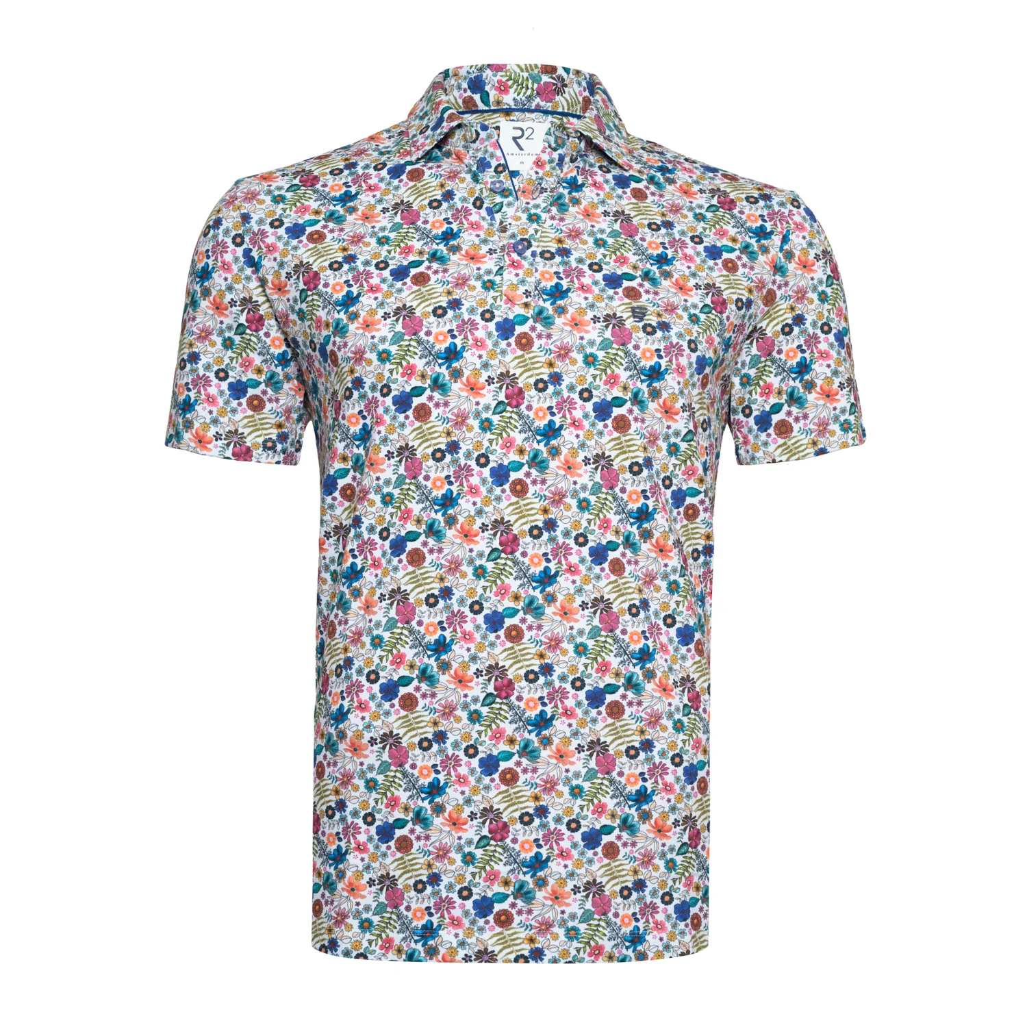 R2 Amsterdam - Light Floral Polo