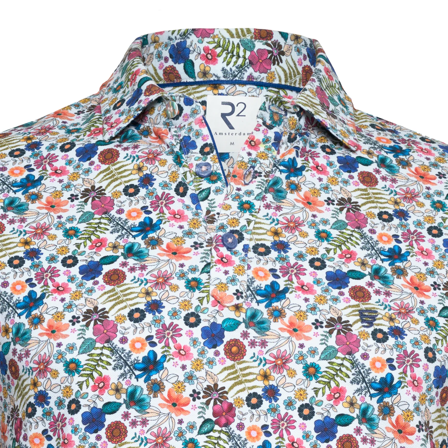 R2 Amsterdam - Light Floral Polo - Image 2