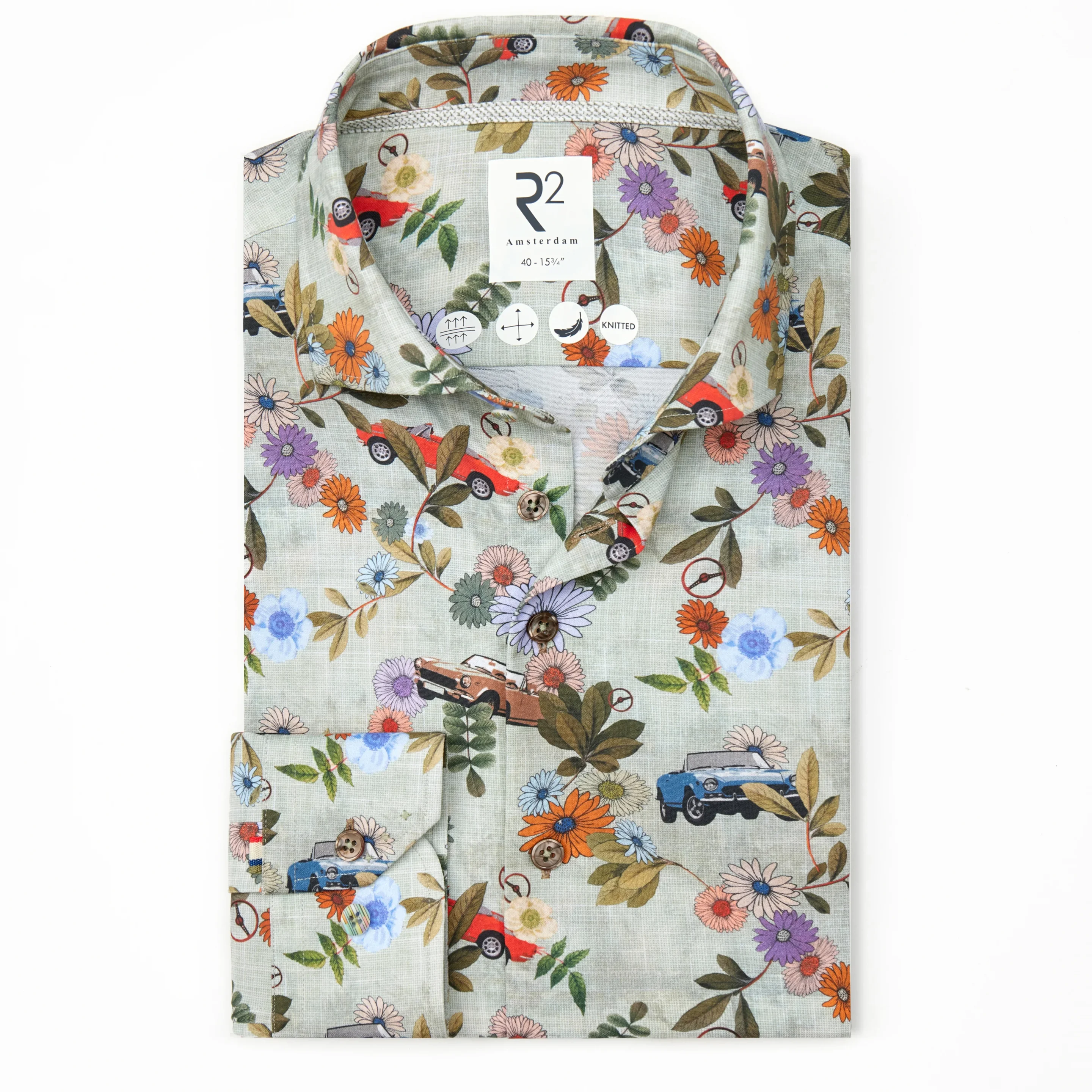 R2 Amsterdam - Travel shirt floral print