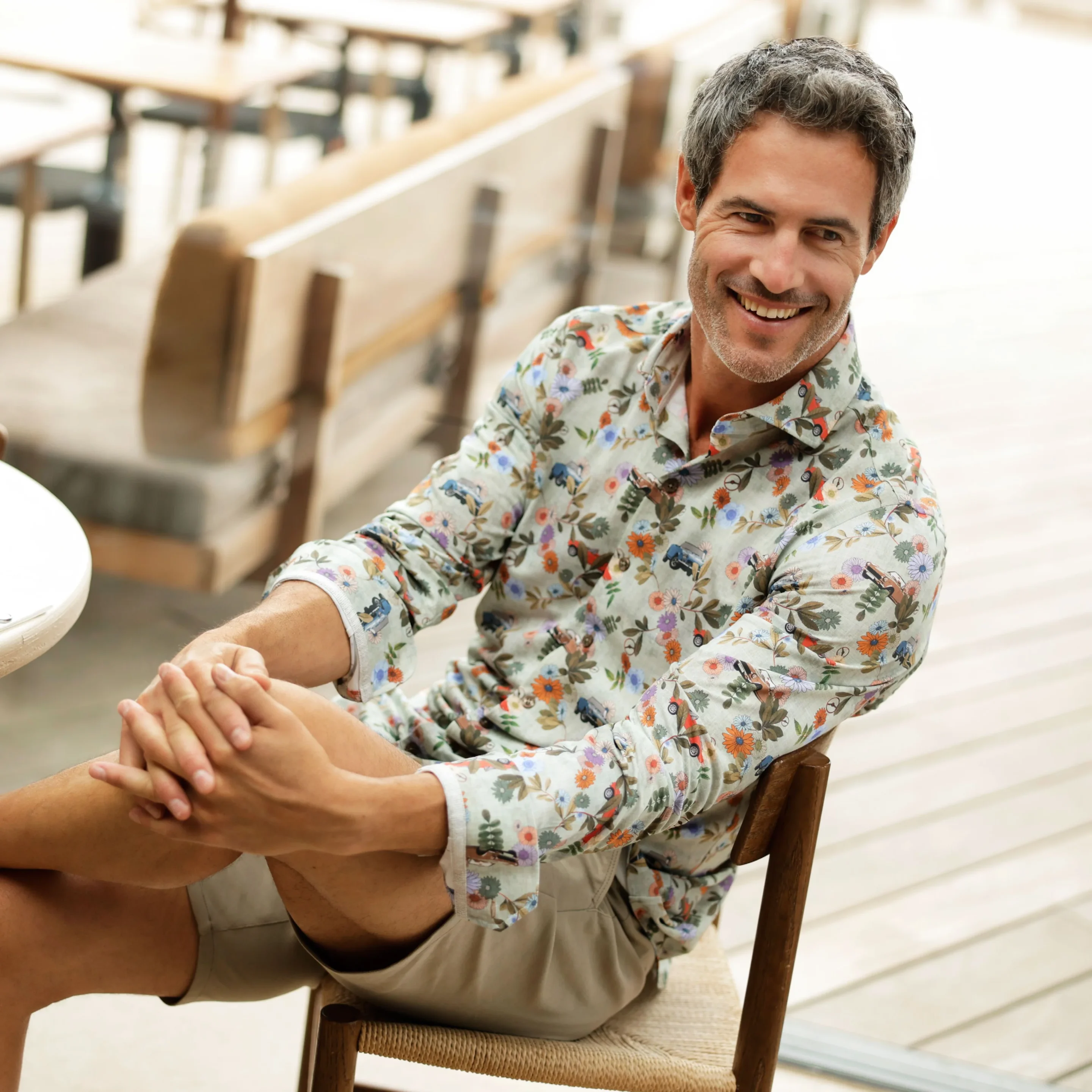 R2 Amsterdam - Travel shirt floral print - Image 3