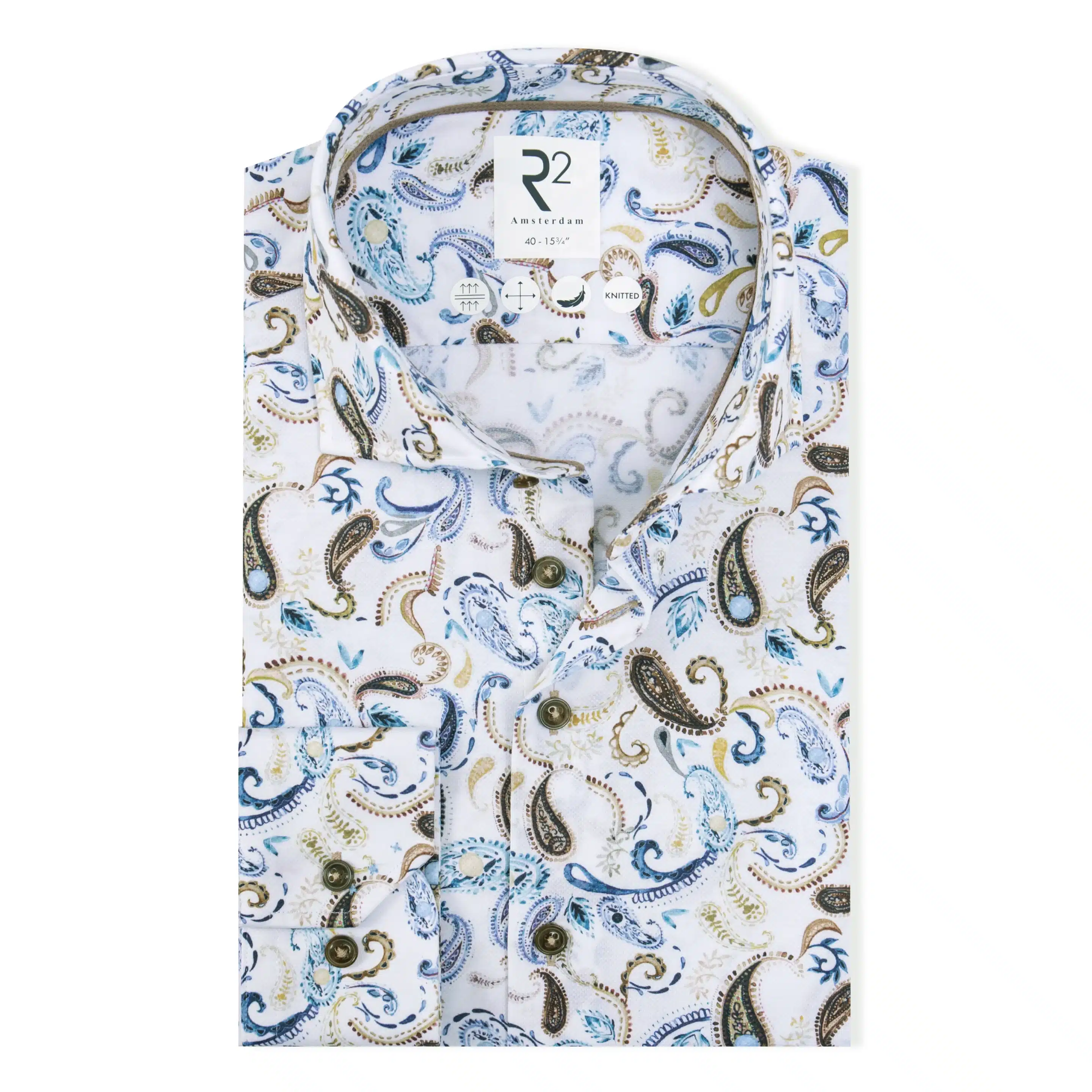 R2 Amsterdam - Travel Shirt Paisley Print