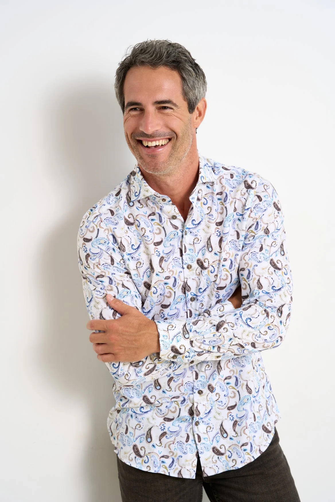 R2 Amsterdam - Travel Shirt Paisley Print - Image 4