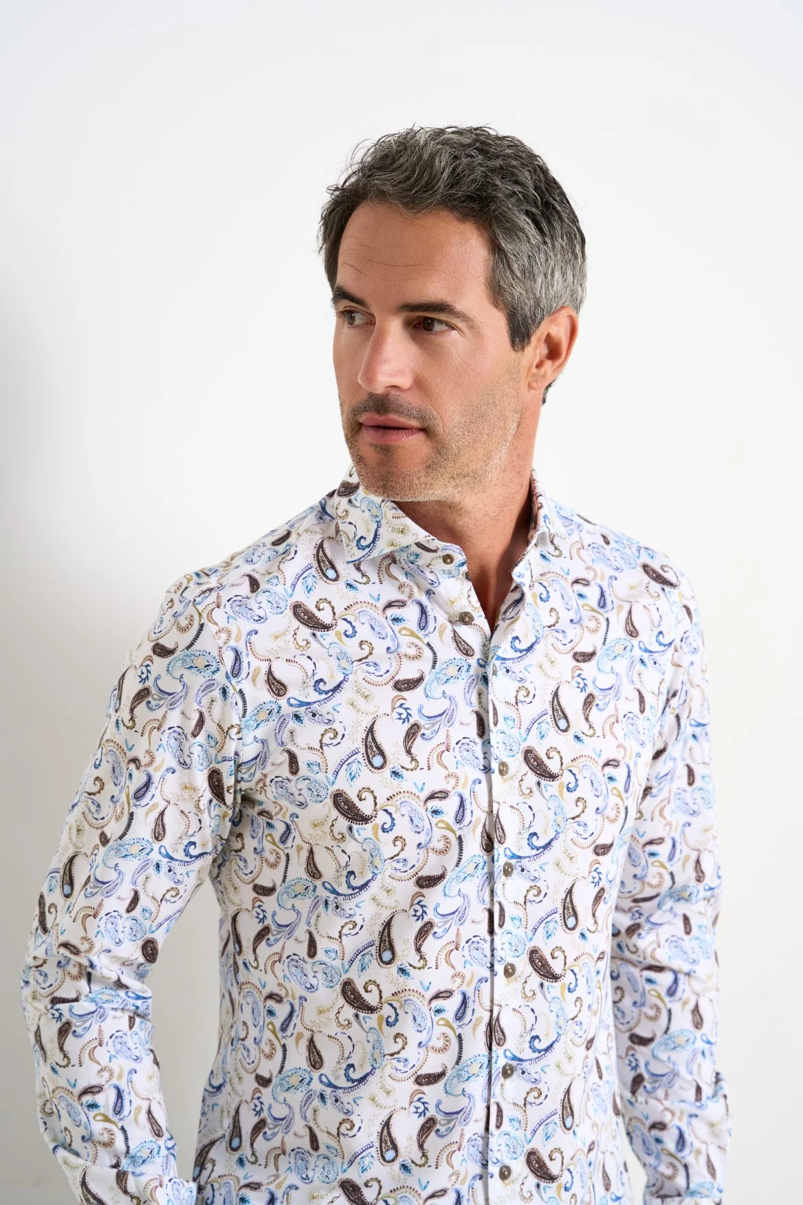 R2 Amsterdam - Travel Shirt Paisley Print - Image 3