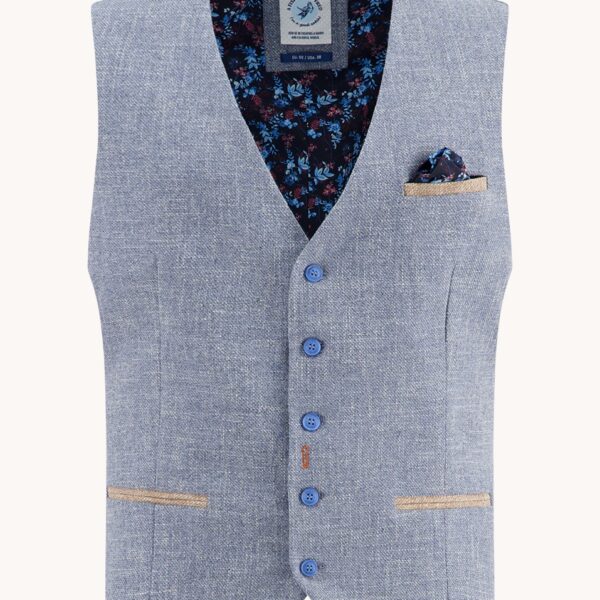 A Fish Named Fred - Waistcoat Structure - Blue Grey