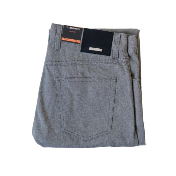 Alberto - Pipe Regular Fit Trouser - Grey