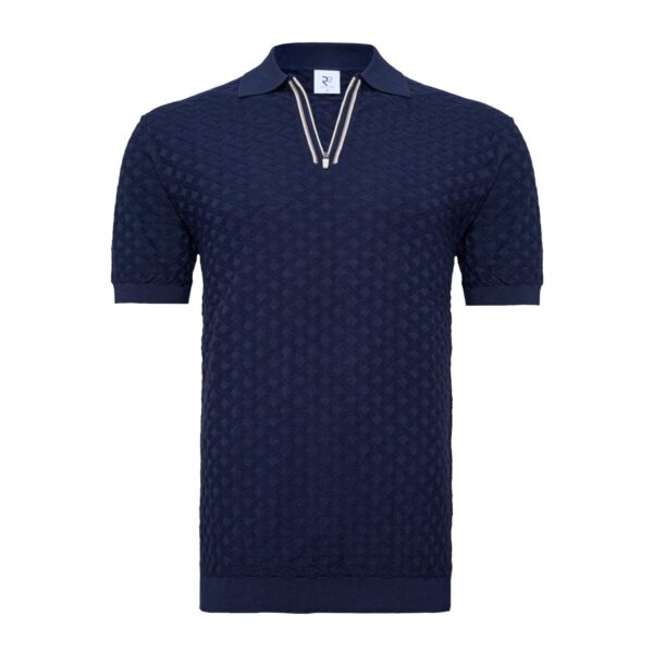 R2 Amsterdam – Modal Zip Polo – Navy