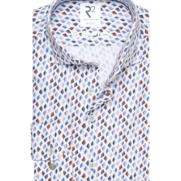 R2 Amsterdam – Stretch Comfort Shirt – Multicolour