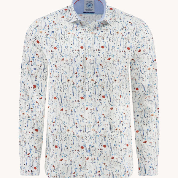 A Fish Named Fred Shirt Wild Flowers Multicolor