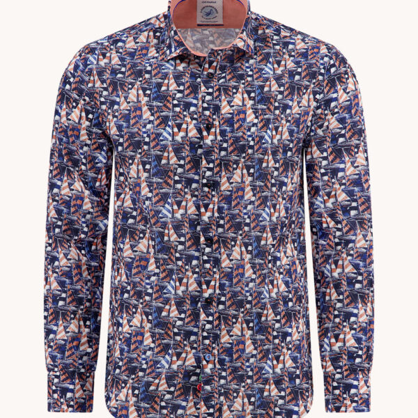 A Fish Named Fred Shirt Sailing Boats Navy