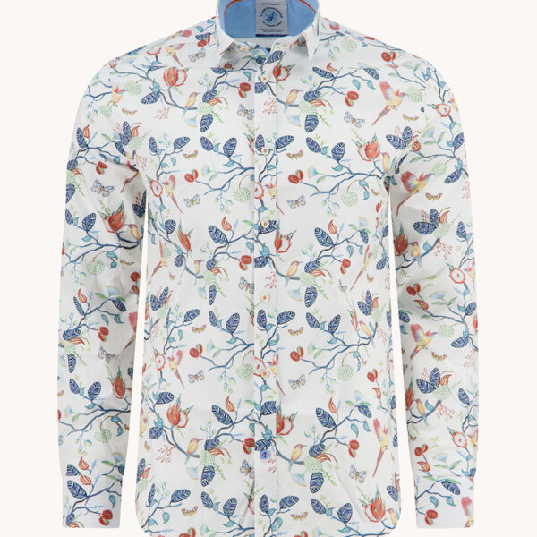 A Fish Named Fred Shirt Birdy Blooms Multicolor