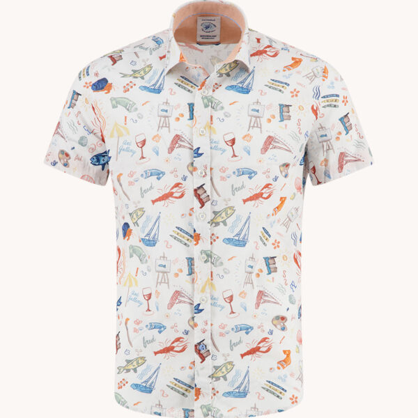 A Fish Named Fred – Shirt SS – Doodle Multicolor