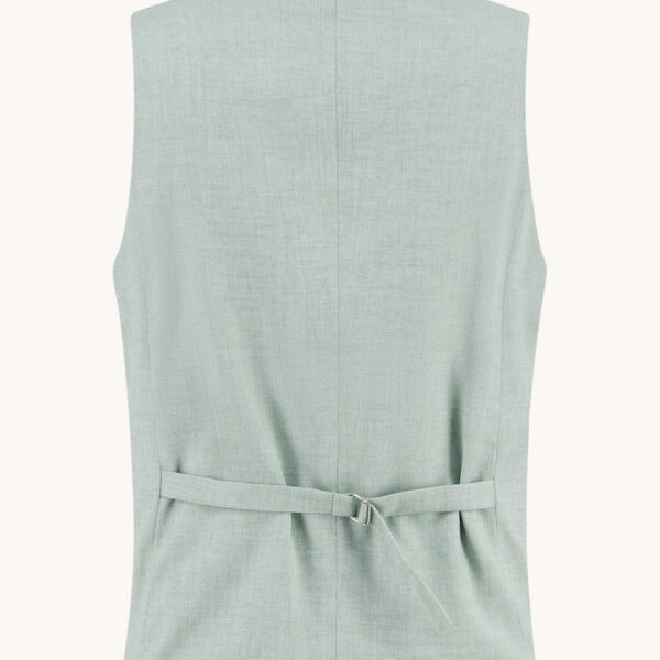 A Fish Named Fred Waistcoat Linen Look Thyme