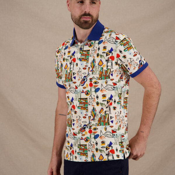 A Fish Named Fred – Polo – Cubist Multicolor