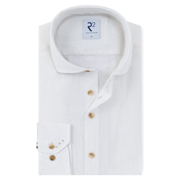 R2 Amsterdam – Linen Blend Shirt – White